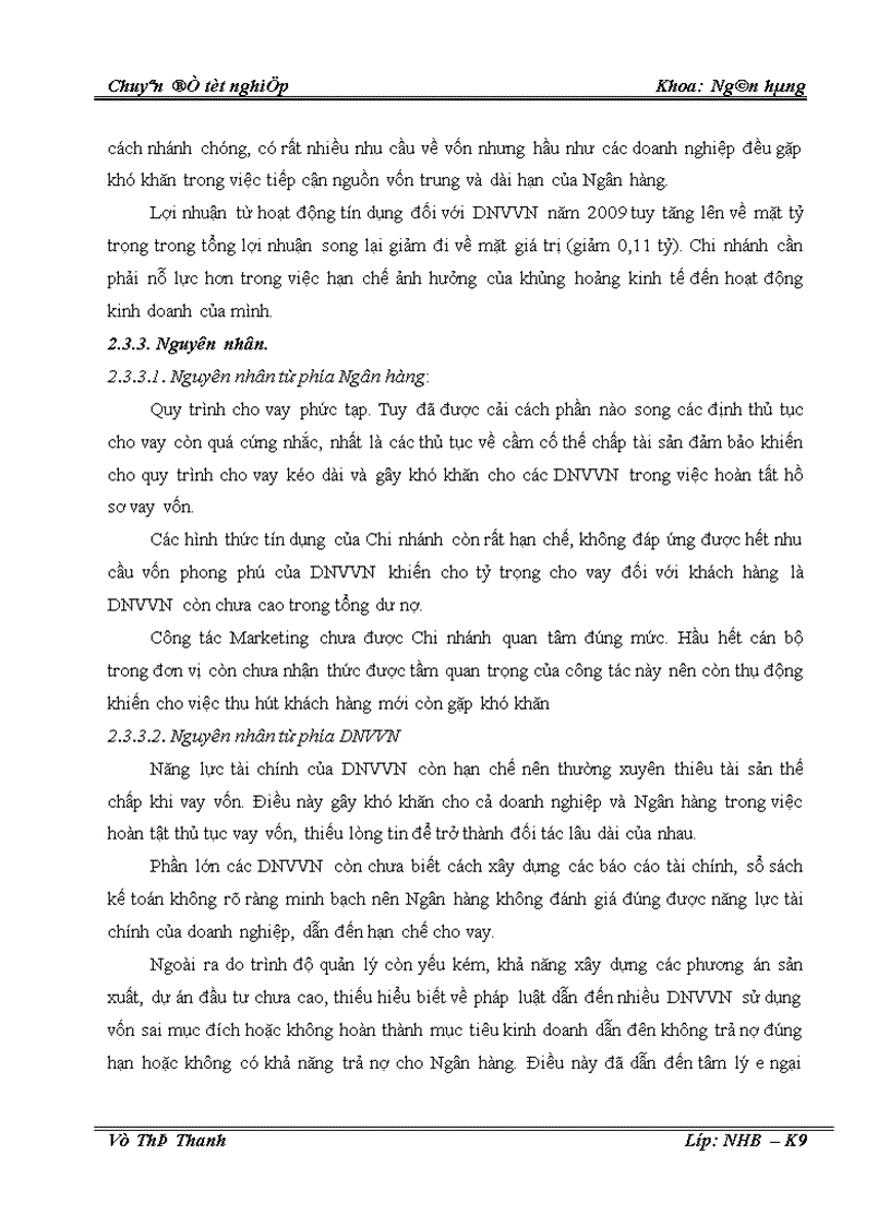 image for page Một số giải pháp nâng cao chất lượng tín dụng đối với doanh nghiệp vừa và nhỏ tại Chi nhánh Ngân hàng Công thương Hoàng Mai 1