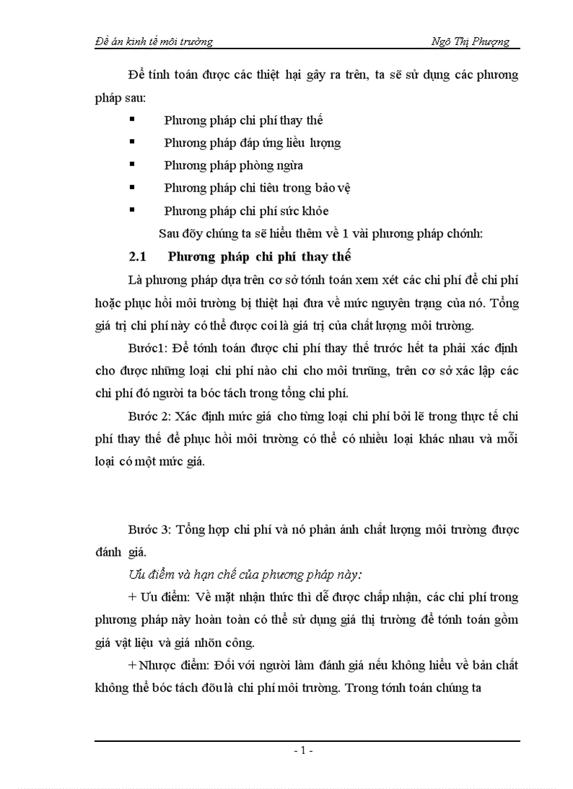 image for page Quy trình tính toán thiệt hại ô nhiễm môi trường