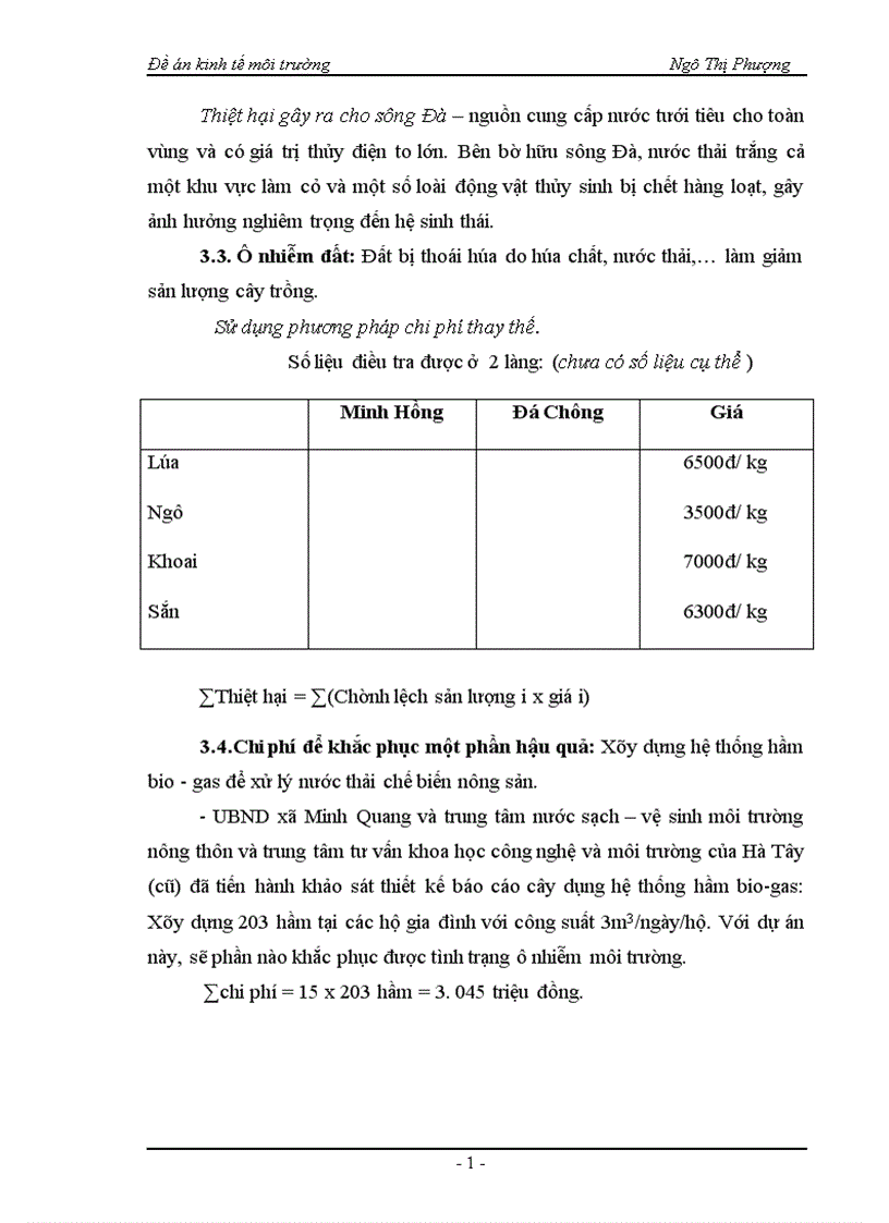 image for page Quy trình tính toán thiệt hại ô nhiễm môi trường