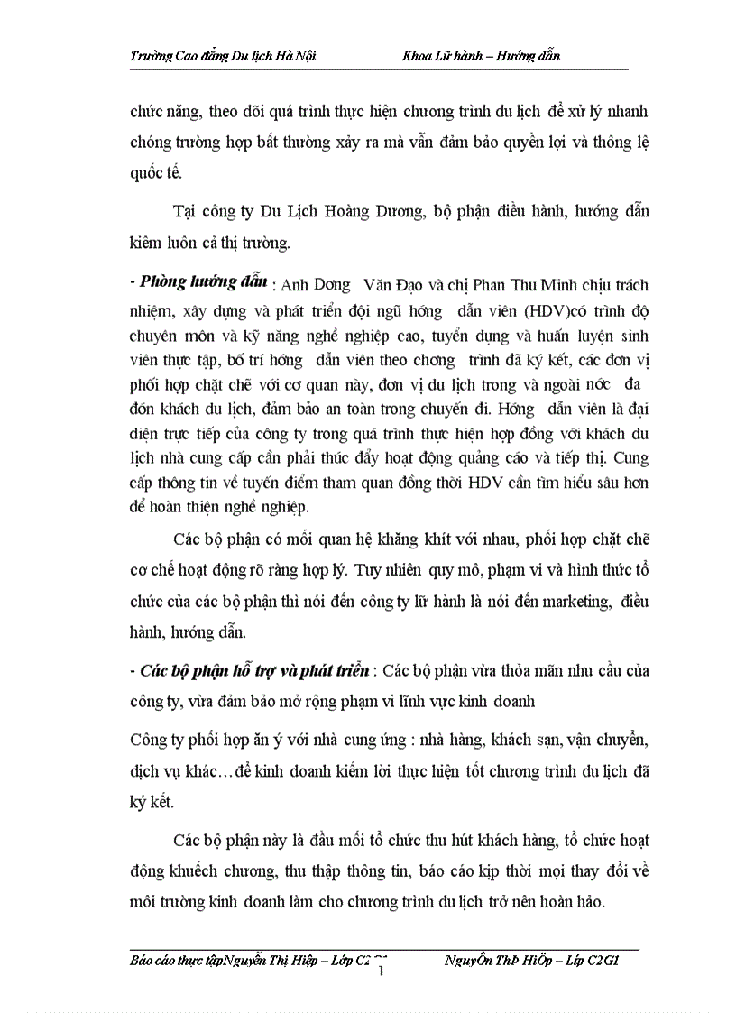 image for page Báo cáo thực tập tại Công ty Cổ phần xây dựng và Du lịch quốc tế Hoàng Dương