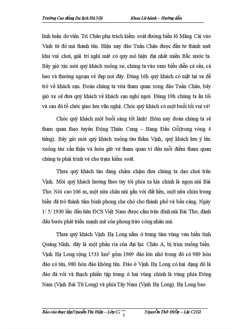 image for page Báo cáo thực tập tại Công ty Cổ phần xây dựng và Du lịch quốc tế Hoàng Dương