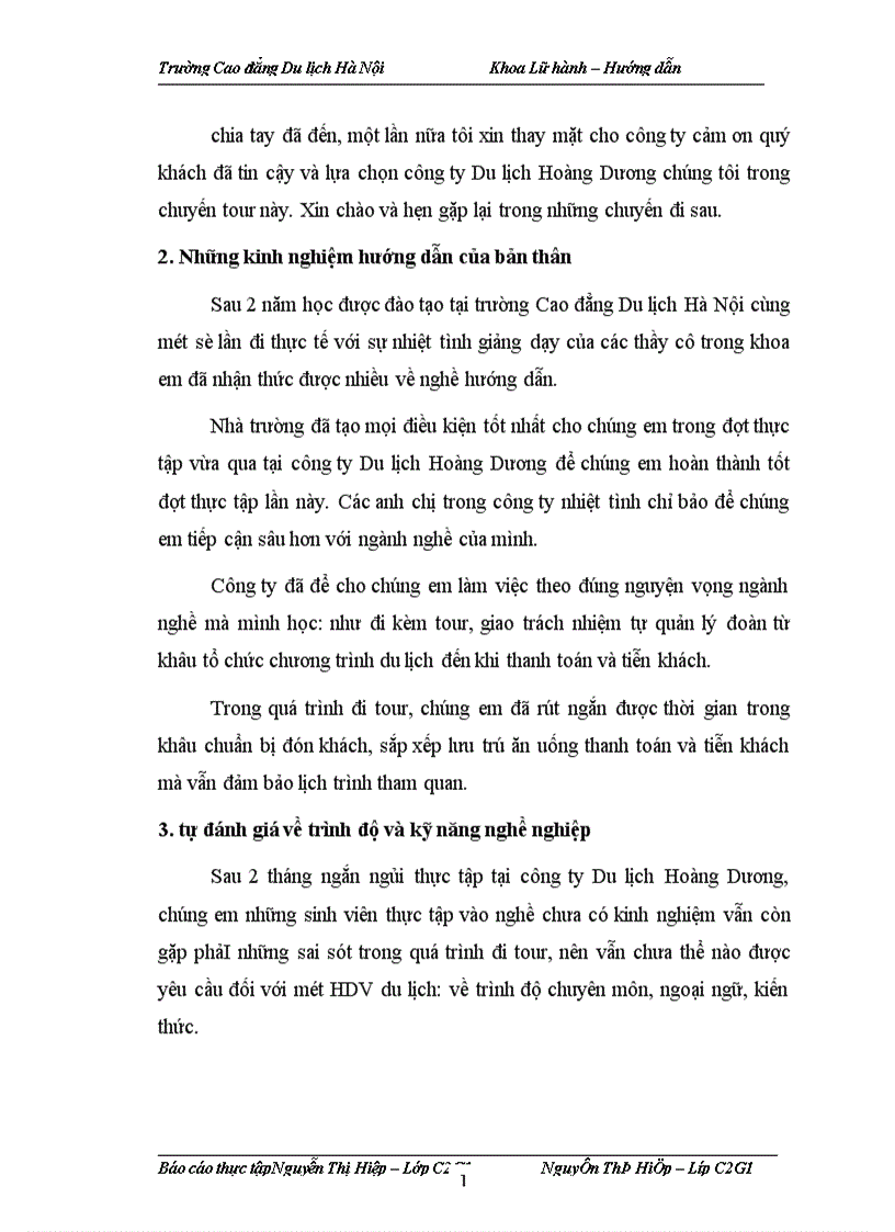 image for page Báo cáo thực tập tại Công ty Cổ phần xây dựng và Du lịch quốc tế Hoàng Dương