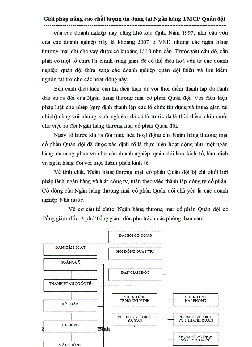 image for page Giải pháp nâng cao chất lượng tín dụng tại Ngân hàng thương mại cổ phần Quân đội 1