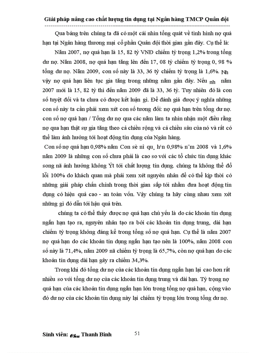 image for page Giải pháp nâng cao chất lượng tín dụng tại Ngân hàng thương mại cổ phần Quân đội 1