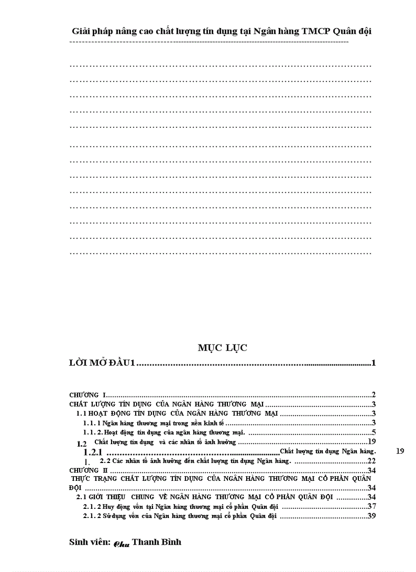 image for page Giải pháp nâng cao chất lượng tín dụng tại Ngân hàng thương mại cổ phần Quân đội 1