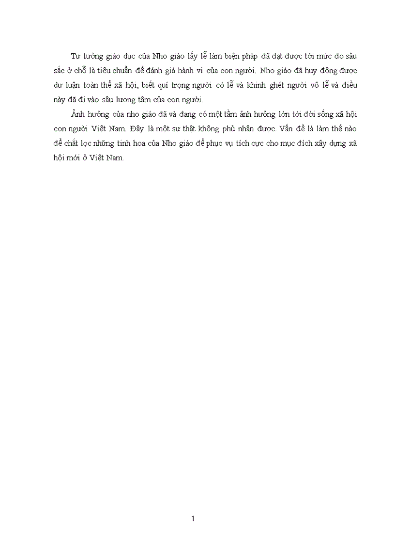 image for page Nho giáo và ảnh hưởng của Nho giáo đến đời sống văn hóa xã hội của Việt Nam