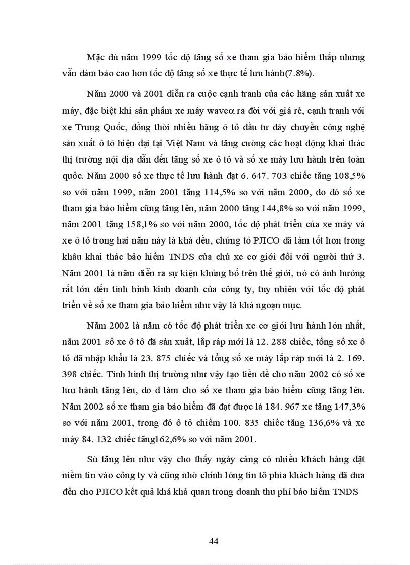 image for page Nghiệp vụ bảo hiểm trách nhiệm dân sự của chủ xe cơ giới đối với người thứ ba Kiến nghị nhằm thực hiện tốt nghiệp vụ theo nghị định 15 2003 NĐ CP của Chính phủ tại PJICO giai đoạn 1998 2002 1