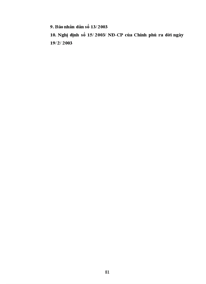 image for page Nghiệp vụ bảo hiểm trách nhiệm dân sự của chủ xe cơ giới đối với người thứ ba Kiến nghị nhằm thực hiện tốt nghiệp vụ theo nghị định 15 2003 NĐ CP của Chính phủ tại PJICO giai đoạn 1998 2002 1