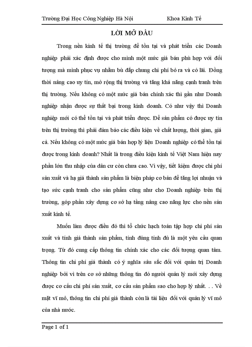 image for page Công tác kế toán tập hợp chi phí sản xuất và tính giá thành sản phẩm tại Công ty Cổ phần Cơ khí và Xây lắp số 7