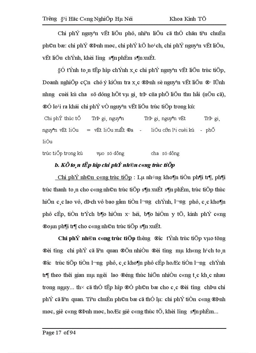 image for page Công tác kế toán tập hợp chi phí sản xuất và tính giá thành sản phẩm tại Công ty Cổ phần Cơ khí và Xây lắp số 7