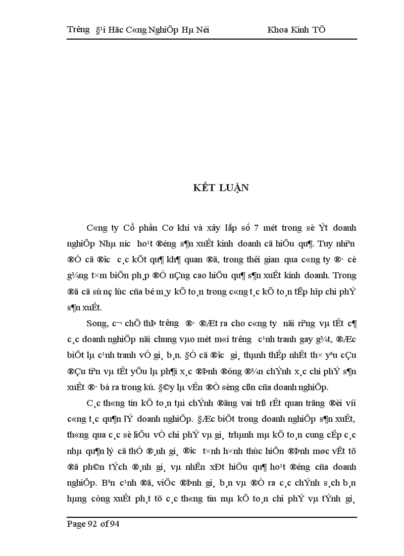 image for page Công tác kế toán tập hợp chi phí sản xuất và tính giá thành sản phẩm tại Công ty Cổ phần Cơ khí và Xây lắp số 7