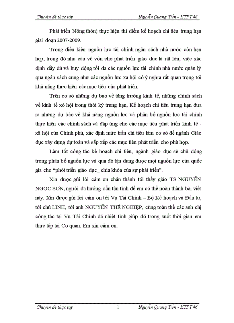 image for page Kế hoạch chi tiêu trung hạn ngành Giáo dục và Đào tạo