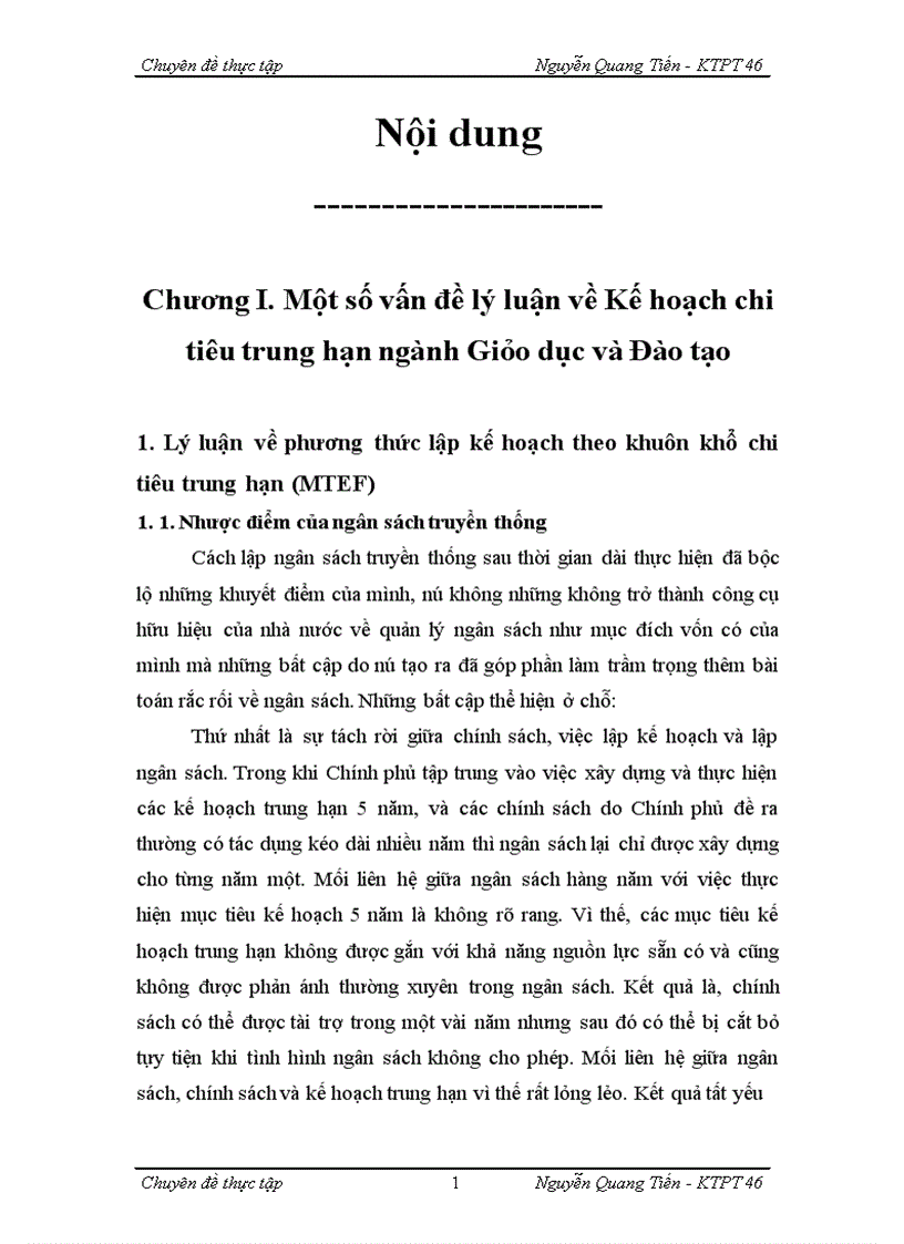 image for page Kế hoạch chi tiêu trung hạn ngành Giáo dục và Đào tạo