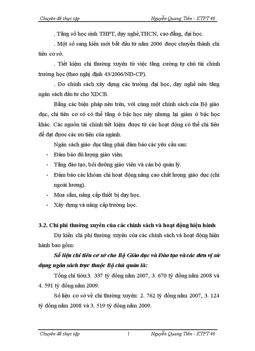 image for page Kế hoạch chi tiêu trung hạn ngành Giáo dục và Đào tạo