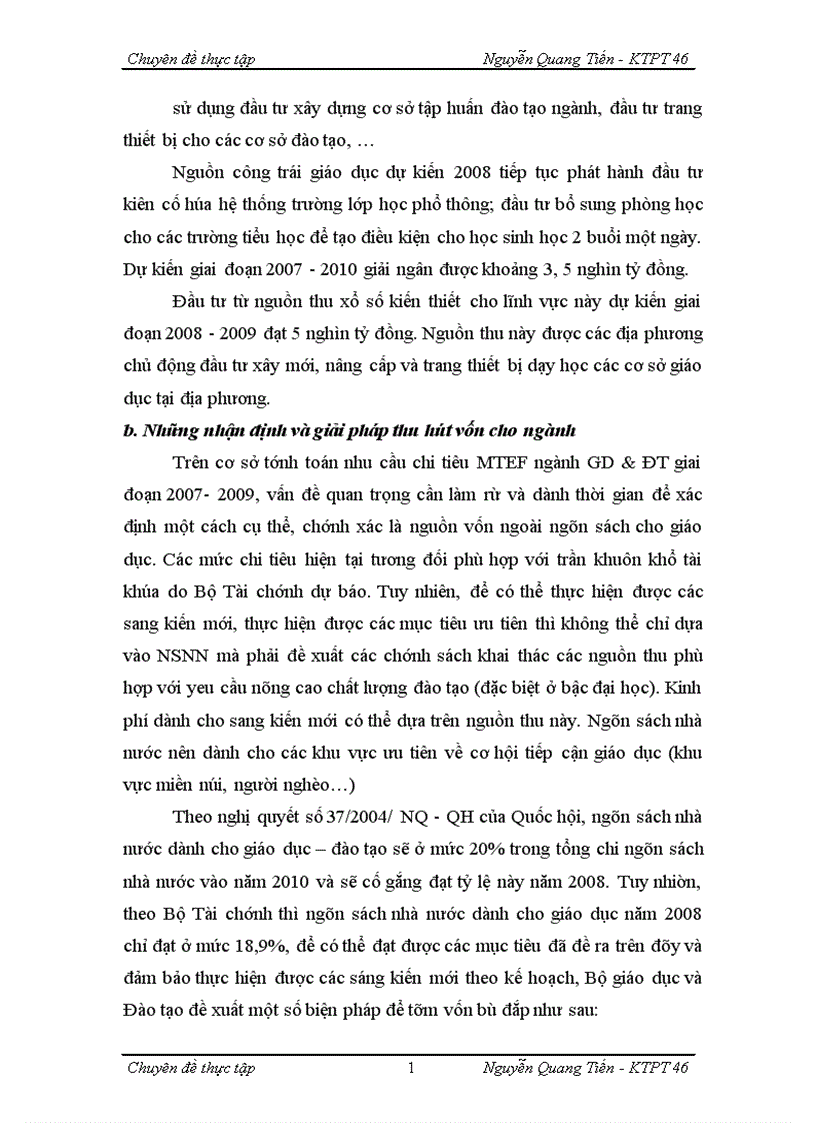 image for page Kế hoạch chi tiêu trung hạn ngành Giáo dục và Đào tạo