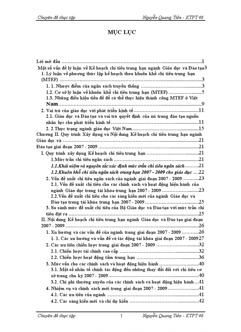 image for page Kế hoạch chi tiêu trung hạn ngành Giáo dục và Đào tạo