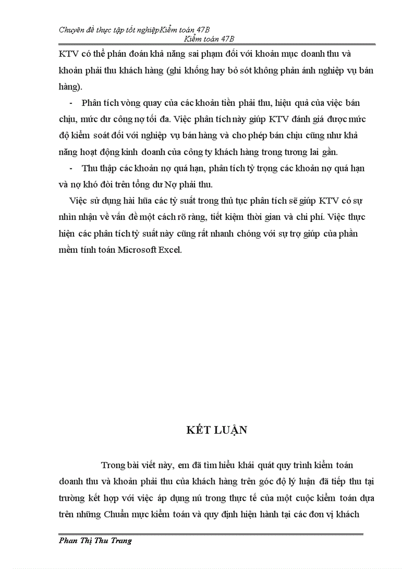 image for page Quy trình kiểm toán doanh thu và khoản mục phải thu khách hàng do Công ty TNHH Tài chính và Kiểm toán Việt Nam thực hiện 1