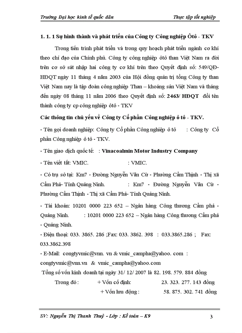 image for page Hoàn thiện kế toán tiền lương và các khoản trích theo lương tại Công ty CP Công nghiệp ôt ô TKV