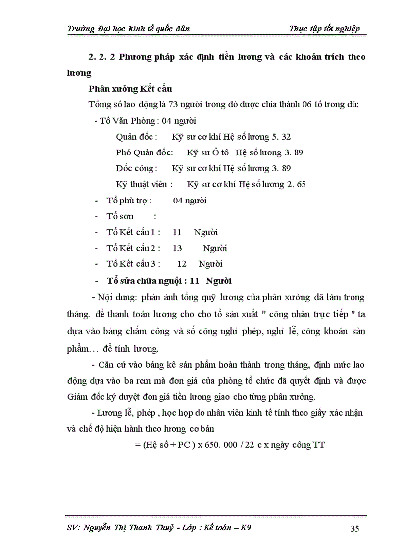 image for page Hoàn thiện kế toán tiền lương và các khoản trích theo lương tại Công ty CP Công nghiệp ôt ô TKV