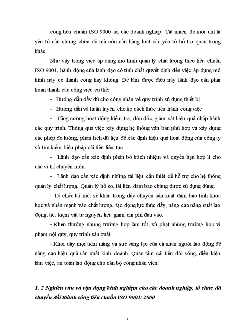 image for page Một số vấn đề của việc chuyển đổi hệ thống quản lý chất lượng theo tiêu chuẩn ISO 9000 1994 sang phiên bản 2000 tại Công ty điện tử Hà Nội