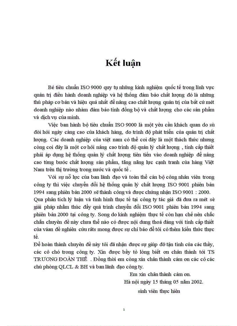 image for page Một số vấn đề của việc chuyển đổi hệ thống quản lý chất lượng theo tiêu chuẩn ISO 9000 1994 sang phiên bản 2000 tại Công ty điện tử Hà Nội