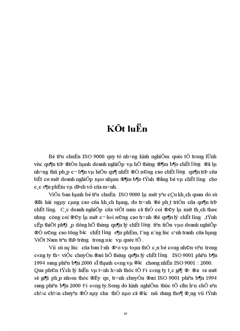 image for page Một số vấn đề của việc chuyển đổi hệ thống quản lý chất lượng theo tiêu chuẩn ISO 9000 1994 sang phiên bản 2000 tại Công ty điện tử Hà Nội