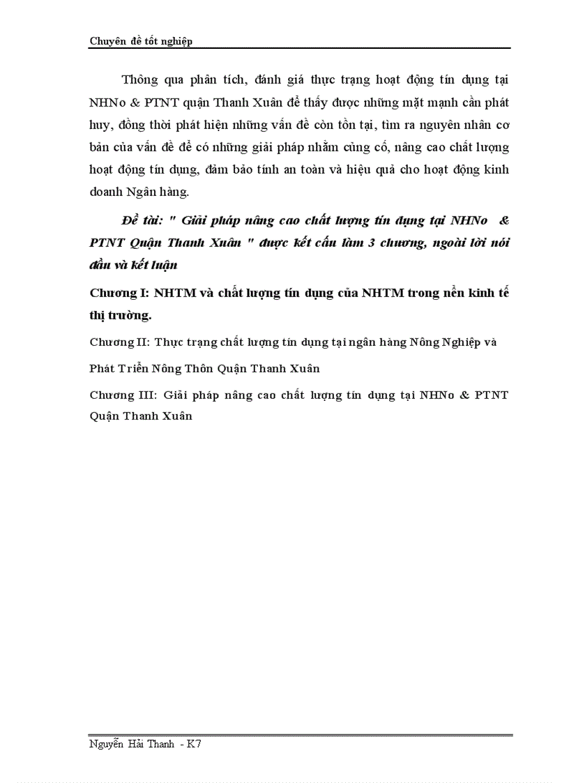 image for page Giải pháp nâng cao chất lượng tín dụng tại NHNo PTNT Quận Thanh Xuân 1