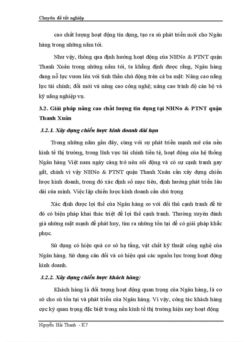 image for page Giải pháp nâng cao chất lượng tín dụng tại NHNo PTNT Quận Thanh Xuân 1