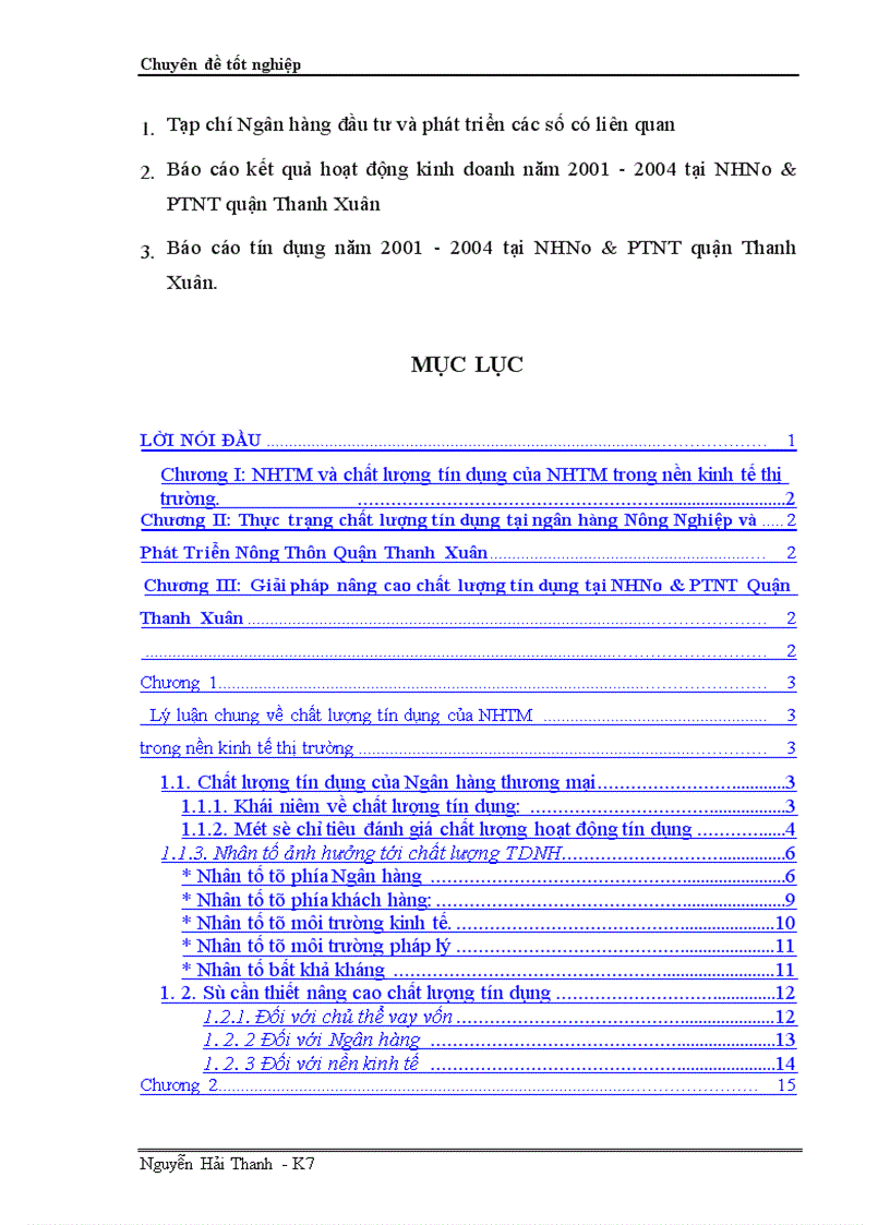 image for page Giải pháp nâng cao chất lượng tín dụng tại NHNo PTNT Quận Thanh Xuân 1