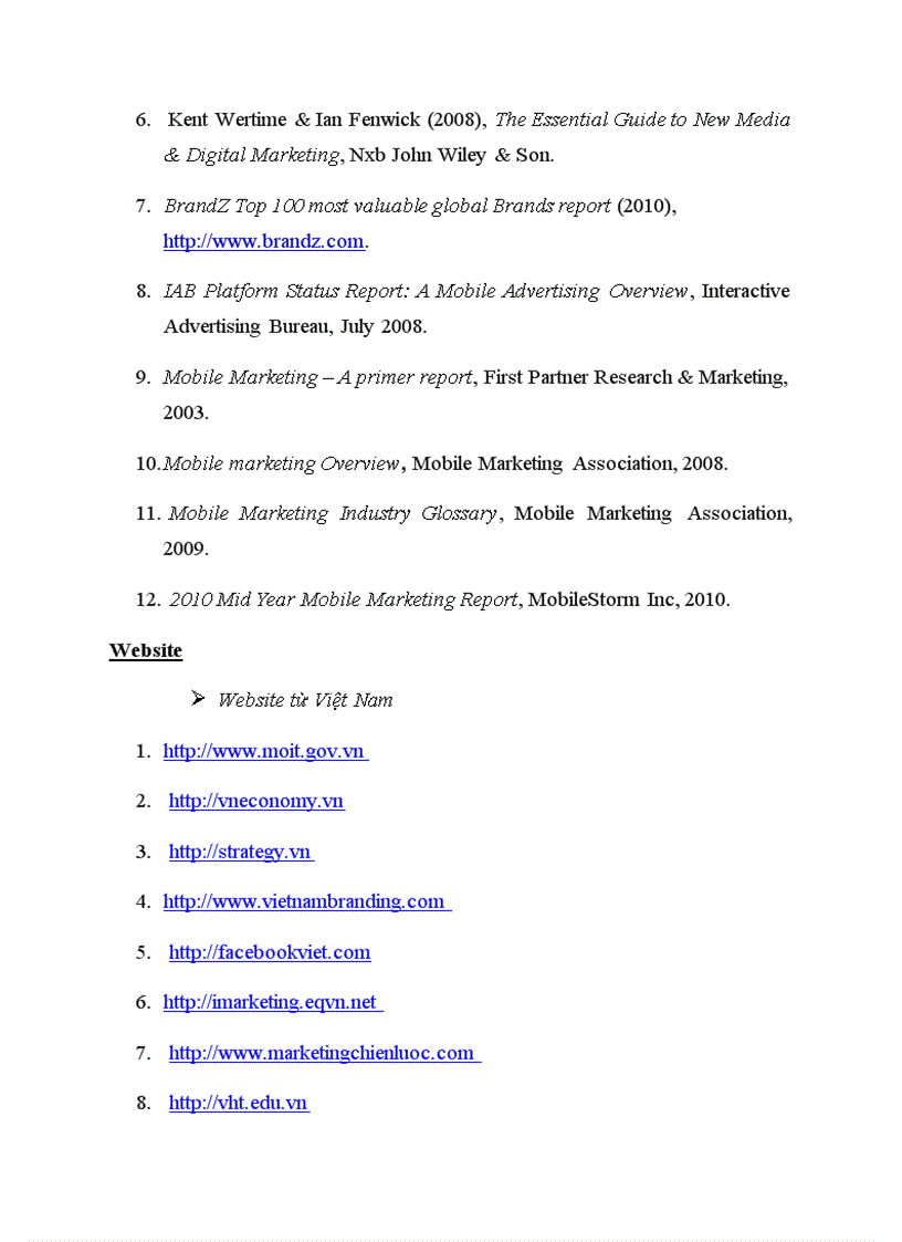 image for page Thực tiễn áp dụng Mobile Marketing tại các TNCs trên thế giới và bài học kinh nghiệm cho các doanh nghiệp Việt Nam