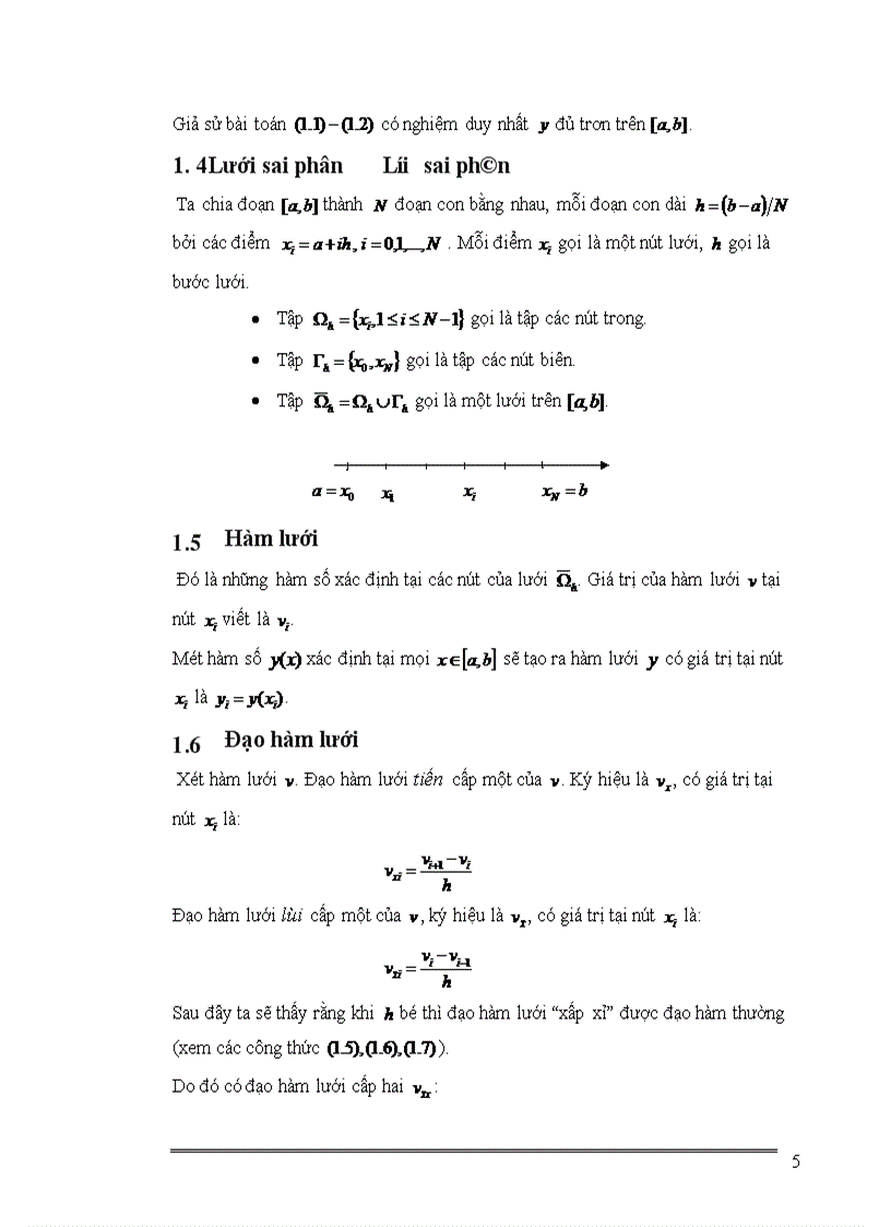image for page Phương pháp sai phân giải gần đúng phương trình vi phân tuyến tính 1