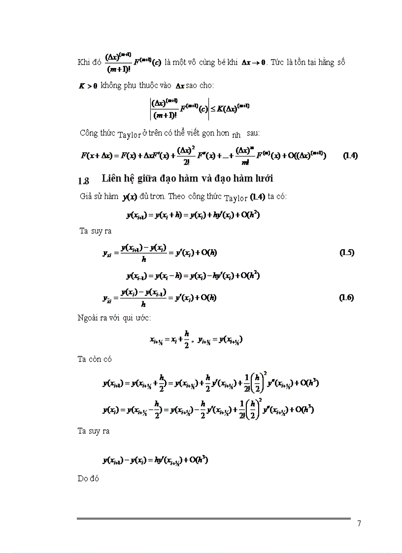 image for page Phương pháp sai phân giải gần đúng phương trình vi phân tuyến tính 1