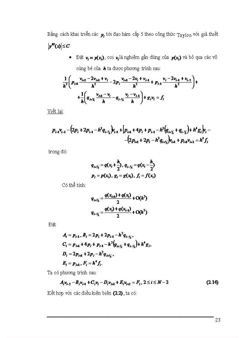 image for page Phương pháp sai phân giải gần đúng phương trình vi phân tuyến tính 1