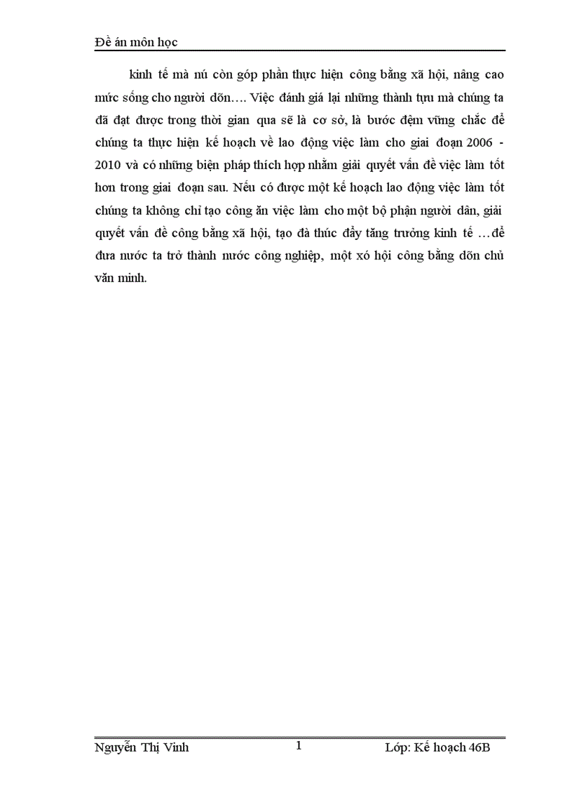 image for page Kế hoạch lao động việc làm thời kỳ 2006 2010 và các giải pháp thực hiện 1