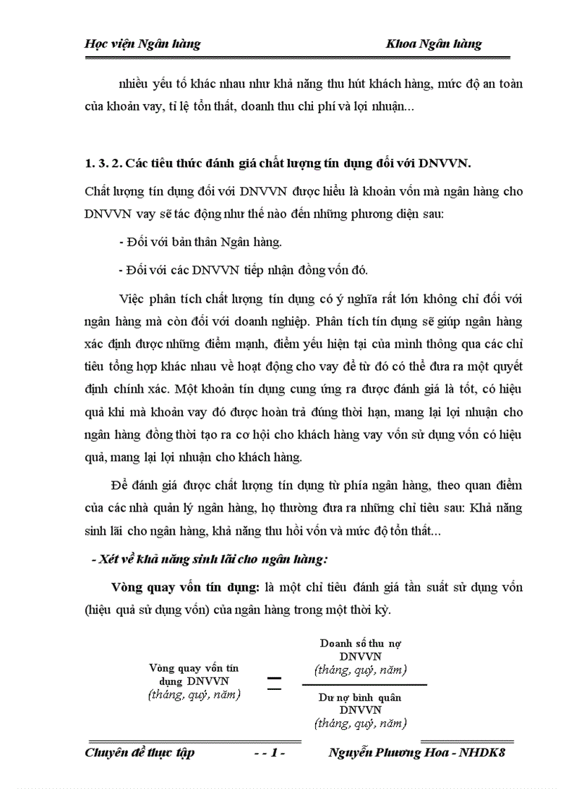 image for page Giải pháp nhằm nâng cao chất lượng tín dụng đối với doanh nghiệp vừa và nhỏ tại Ngân hàng nông nghiệp và Phát triển nông thôn Đông Anh 1