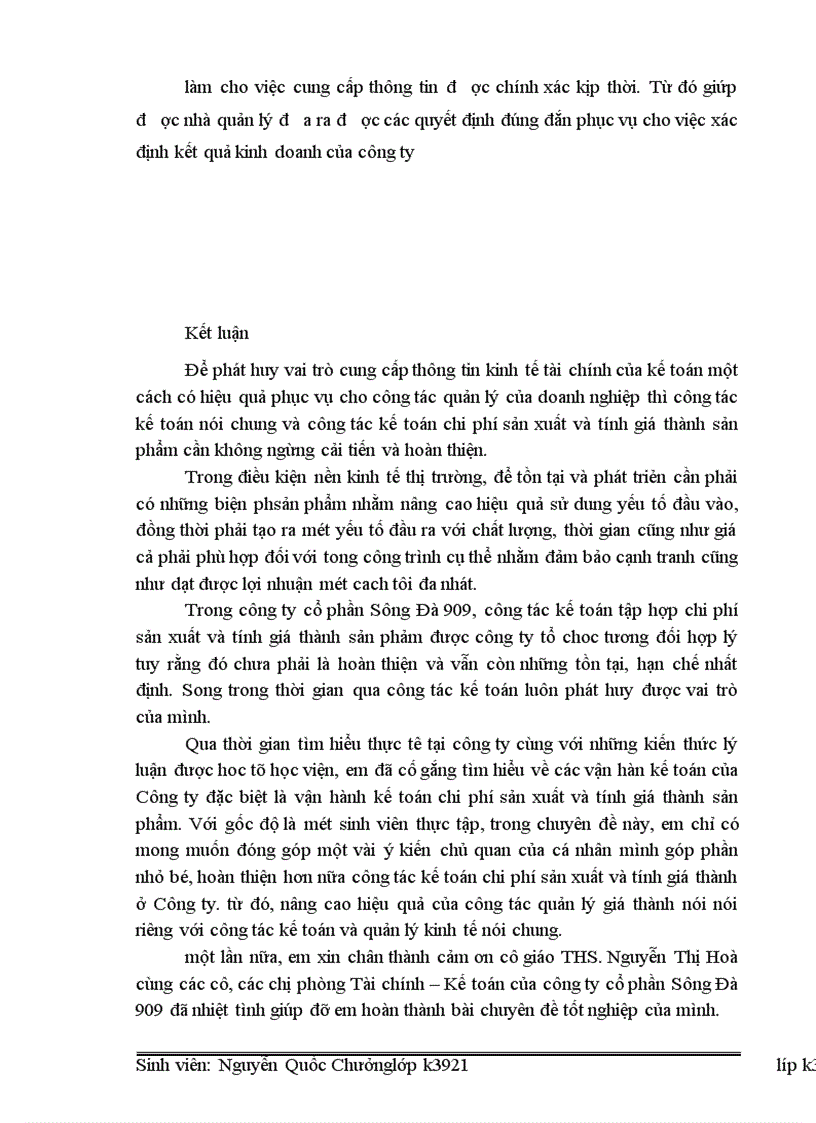 image for page Tổ chức kế toán chi phí sản xuất và tính giá thành sản phẩm tại Công ty Cổ phầm Sông Đà 909 1
