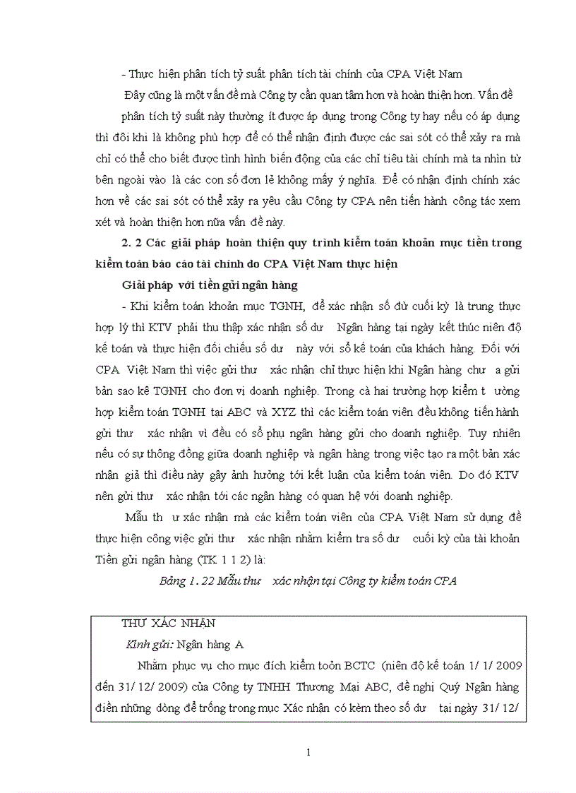 image for page Quy trình kiểm toán khoản mục tiền trong kiểm toán báo cáo tài chính do Công ty Hợp danh Kiểm toán Việt Nam thực hiện