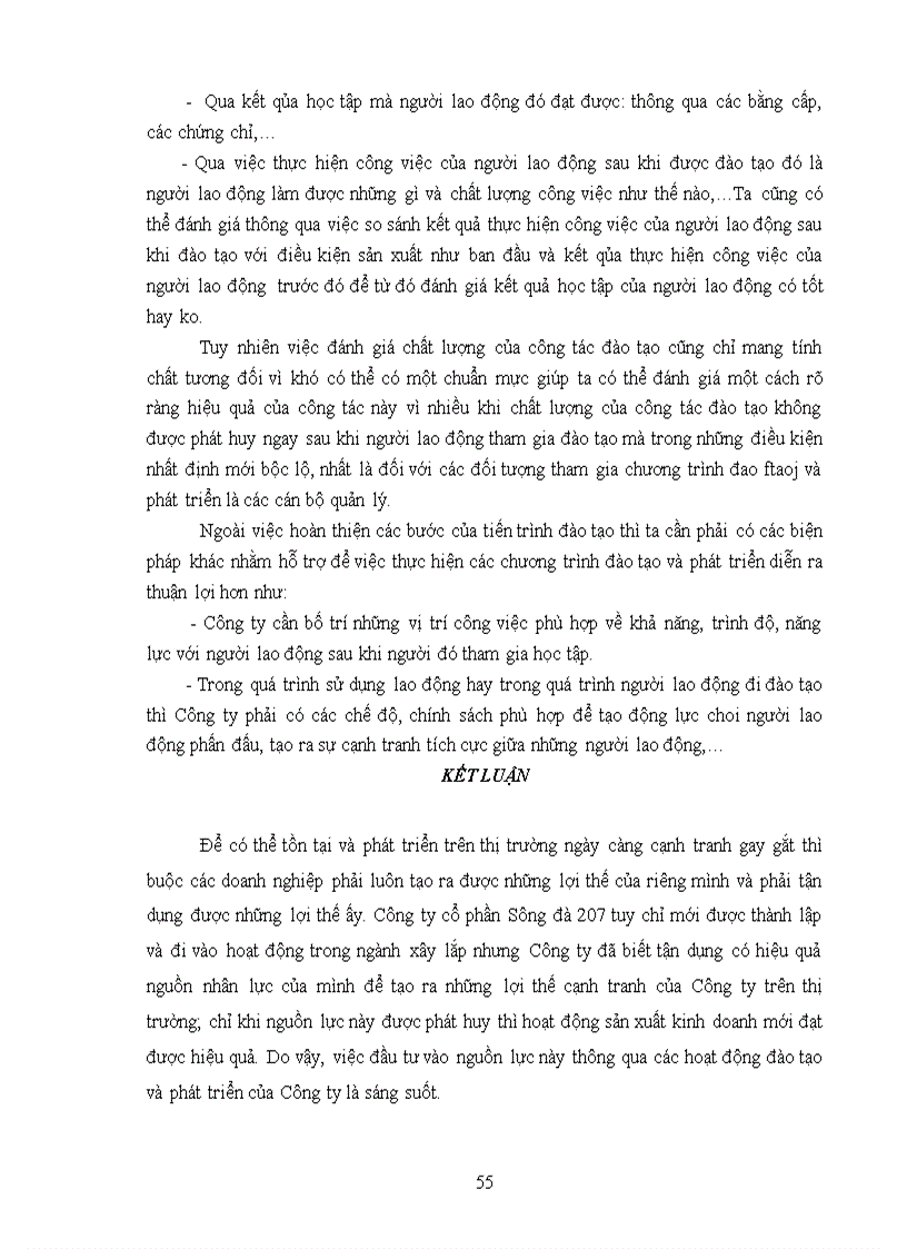 image for page Hoàn thiện công tác đào tạo và phát triển nguồn nhân lực tại Công ty cổ phần Sông đà 207 1