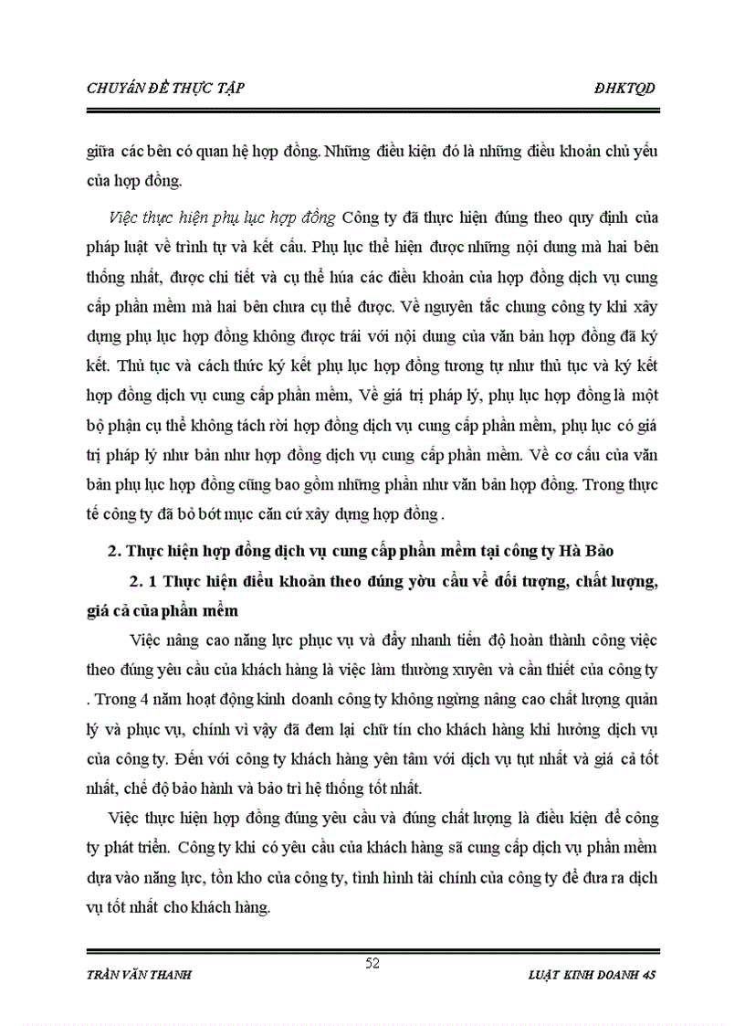 image for page Chế độ pháp lý về hợp đồng dịch vụ cung cấp phần mềm và Thực tiễn tại công ty TNHH tư vấn CN TM HÀ BẢO