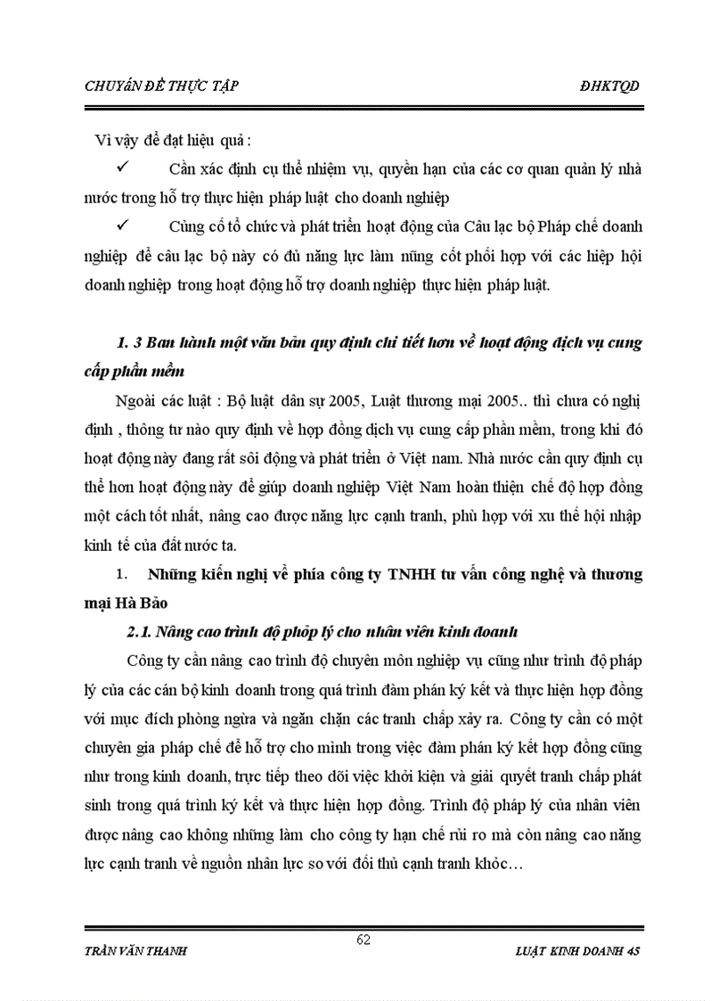 image for page Chế độ pháp lý về hợp đồng dịch vụ cung cấp phần mềm và Thực tiễn tại công ty TNHH tư vấn CN TM HÀ BẢO