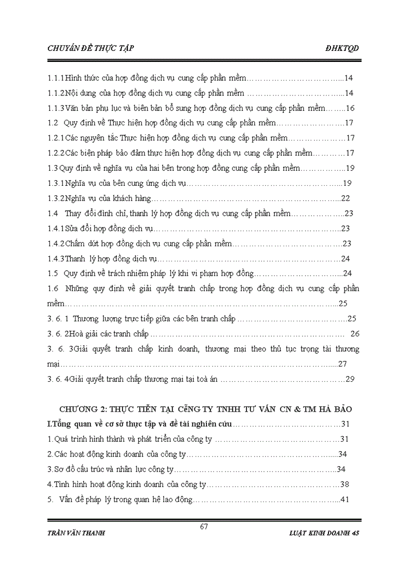 image for page Chế độ pháp lý về hợp đồng dịch vụ cung cấp phần mềm và Thực tiễn tại công ty TNHH tư vấn CN TM HÀ BẢO