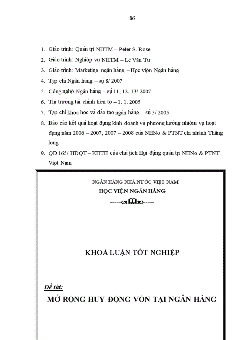 image for page Mở rộng huy động vốn tại ngân hàng nông nghiệp và phát triển nông thôn chi nhánh thăng long 1