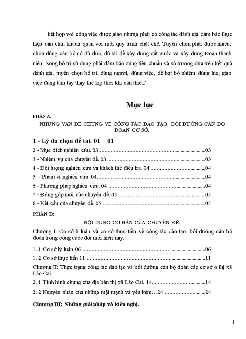 image for page Thực trạng và giải pháp nhằm nâng cao chất lượng đào tạo và bồi dưỡng cán bộ đoàn cơ sở 1