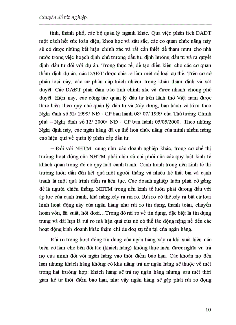 image for page Một số giải pháp nâng cao chất lượng công tác thẩm định dự án đầu tư tại chi nhánh NHCT Đống Đa 1