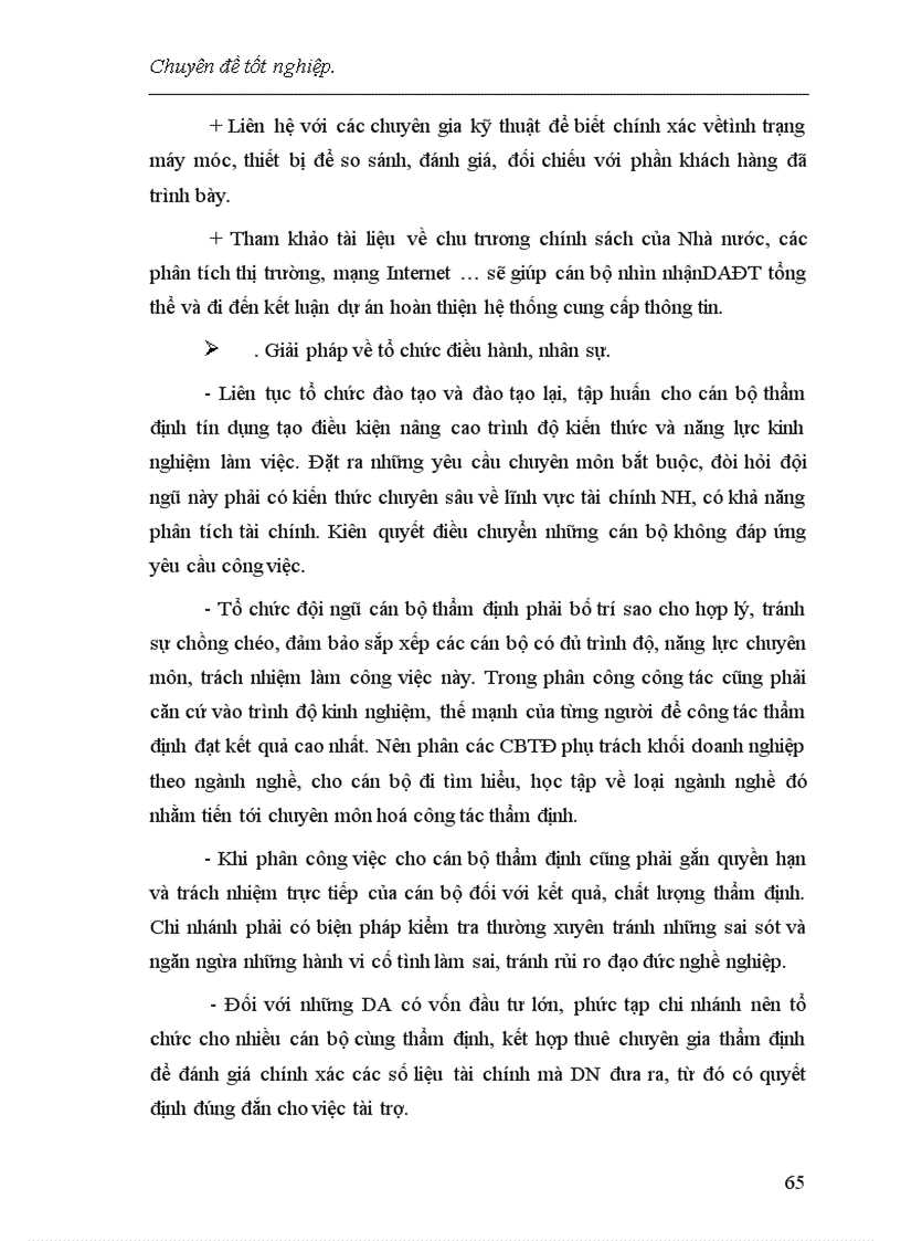 image for page Một số giải pháp nâng cao chất lượng công tác thẩm định dự án đầu tư tại chi nhánh NHCT Đống Đa 1