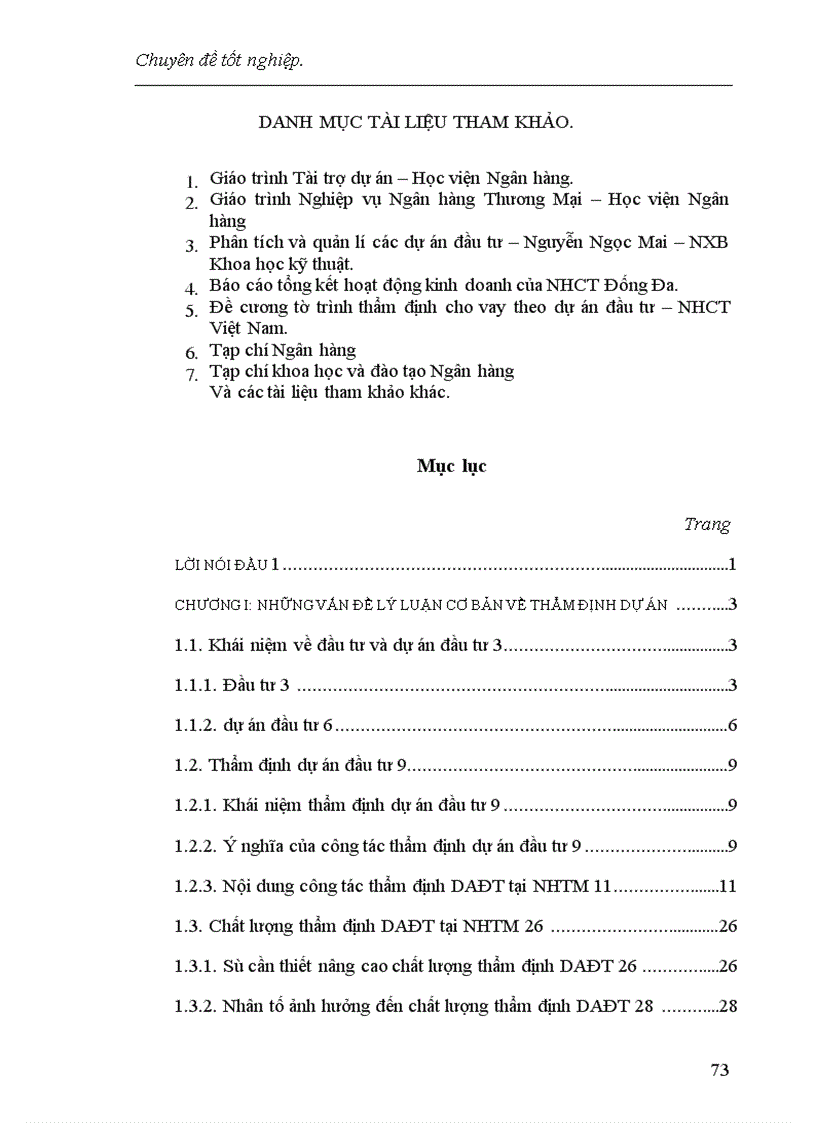 image for page Một số giải pháp nâng cao chất lượng công tác thẩm định dự án đầu tư tại chi nhánh NHCT Đống Đa 1
