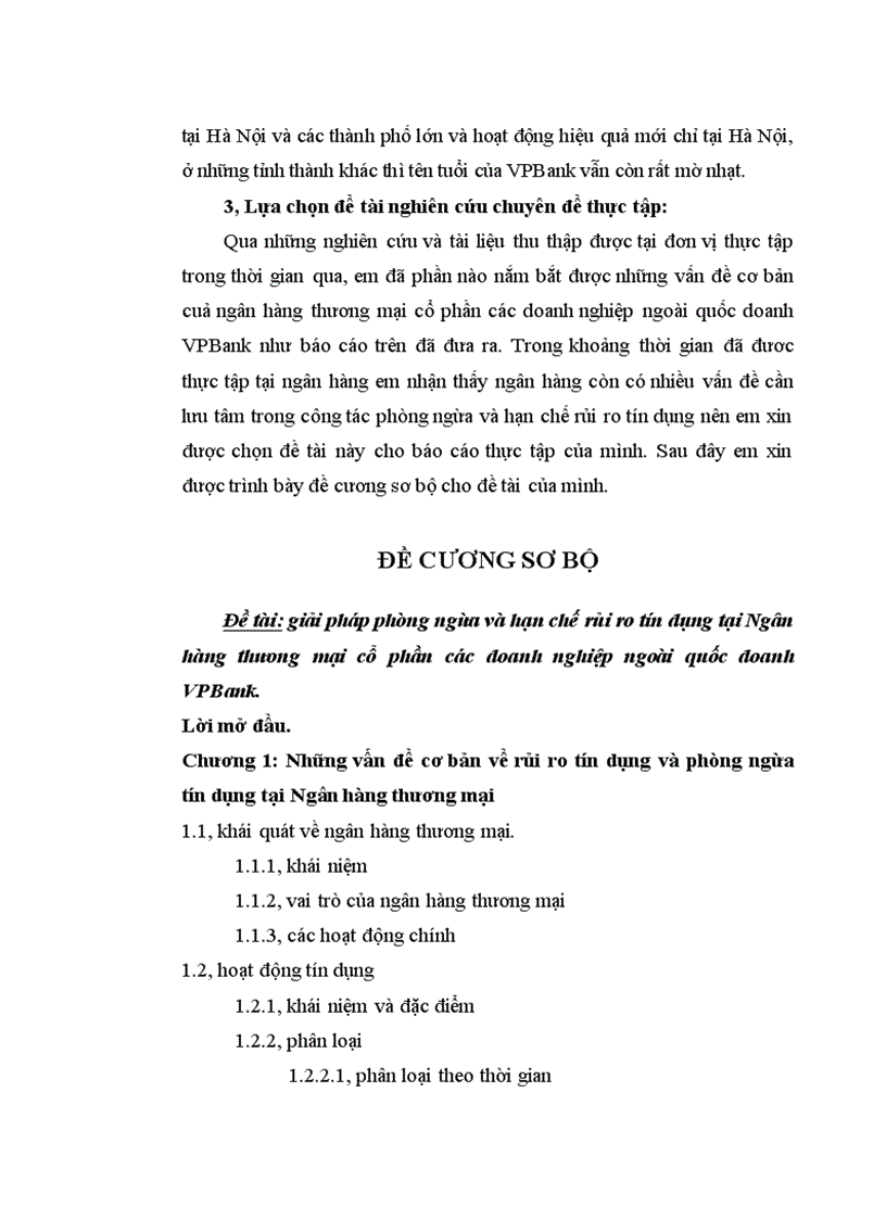 image for page giải pháp phòng ngừa và hạn chế rủi ro tín dụng tại Ngân hàng thưong mại cổ phần các doanh nghiệp ngoài quốc doanh VPBank
