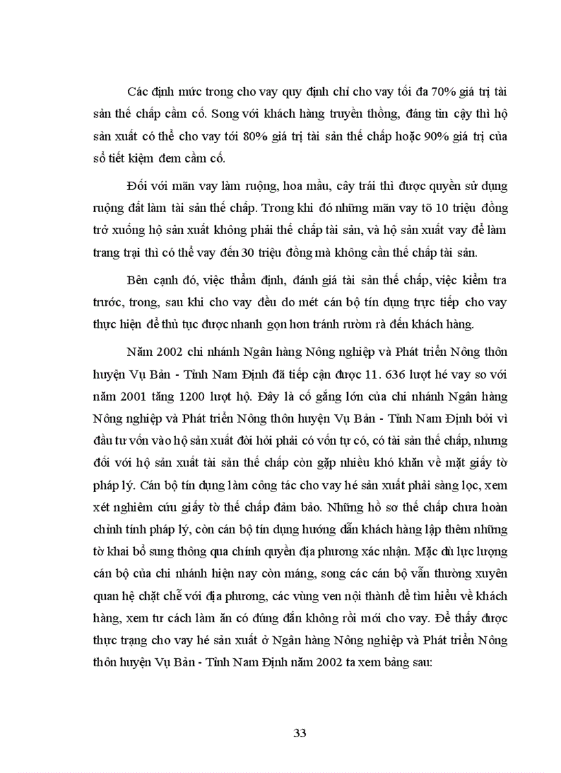 image for page Một số giải pháp nhằm mở rộng và nâng cao chất lượng tín dụng đối với hộ sản xuất ở Ngân hàng nông nghiệp và phát triển nông thôn huyện Vụ Bản Tỉnh Nam Định 1