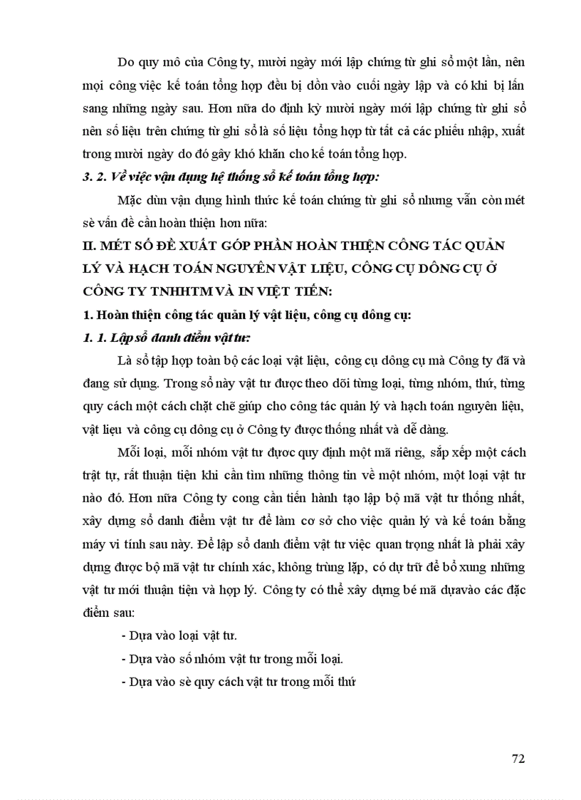 image for page Kế toán nguyên vật liệu công cụ dụng cụ ở Công ty TNHHTM và in Việt Tiến