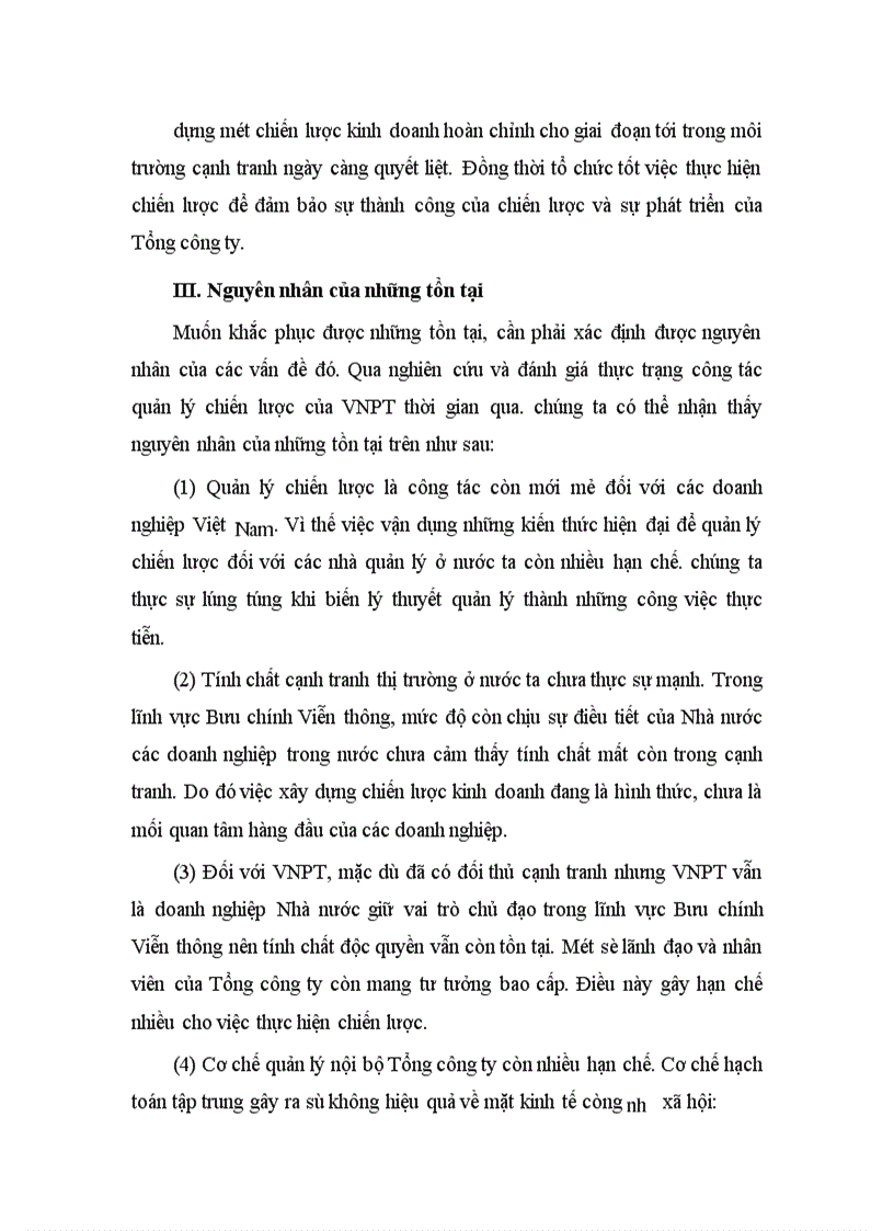 image for page Một số giải pháp hoàn thiện công tác quản lý chiến lược của Tổng công ty Bưu chính viễn thông Việt Nam 1